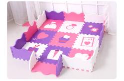 China Non-Toxic Eva Puzzle Foam Playmat  With  Rails New Desgin supplier
