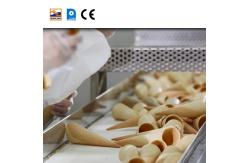 China PLC Commercial Barquillo Cone Making Machine With Automatic Production Line supplier