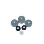 China Custom Size ABS/PS/TPU Plastic Caster Parts Overmolding Gear Bulk OEM manufacturer