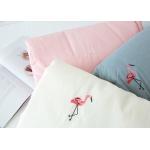 Flamingo Embroidered Full Size Quilt 3pcs Twin / Queen / King Size Machine Wash for sale