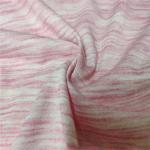 Polyester / Rayon 30s Tr Stretch Jersey Fabric Pink And White 160cm Width for sale
