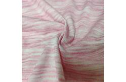 China Polyester / Rayon 30s Tr Stretch Jersey Fabric Pink And White 160cm Width supplier
