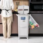 18L/36L Custom Recycle Dustbin Garbage Can Dust Bin With Wheel for sale