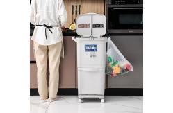 China 18L/36L Custom Recycle Dustbin Garbage Can Dust Bin With Wheel supplier