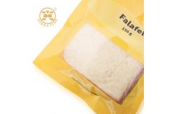 China Food Quality Bakery Cake Falafel Bread Flexible Pouch Packaging With Clear Window supplier