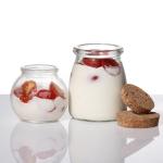 Free Sample Heart Embossed Multifunction Glass Pudding Jars For Pudding