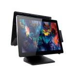 Dual 15 Inch Touch Screen Windows Pos Terminal Hide Line  Design Stable Stand for sale
