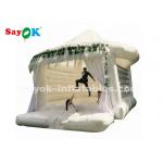 Commercial Outdoor White Inflatable Bounce For Wedding Customized Size for sale