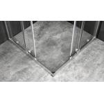 Stylish Square Shower Enclosures With Chromed Profile For Modern