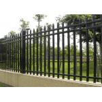 Airport 6x8ft Metal Palisade Fencing Powder Wrought Iron Security Flat Top for sale