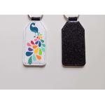 Leather Sublimation Custom Blanks Keychain Heart Round Rectangular Shapes