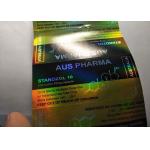 Golden Hologram Color Glass Vial Labels Pharmacy Bottle Labels Of Aus Pharma Design for sale