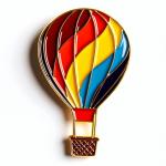 Multi Layered Hot Air Balloon Resin Fridge Magnet for sale