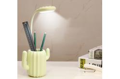 China 1200mAh Three Speed Dimming Rotating Modern LED Table Lamp with Pen Holder supplier