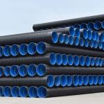 New Material plastic HDPE Corrugated Pipe 200mm 2500mm for Water Supply for sale
