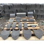 Grey Clay Roof Tiles Authentic Chinese Craftsmanship for Distinctive Roofing Projects for sale