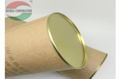 China Air-proof Gift Packaging Paper Tube Containers With Movable Metal Lid supplier