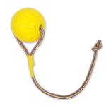 Floating Solid Elastic Light Pet Training Eva Chew Toy Ball 7x7cm With Rope for sale