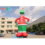 Green And Red 32.8FT Tall Inflatable Airblown Grinch With Hat Yard Decoration for sale