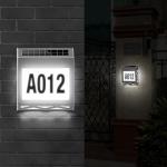 Waterproof 6000k Solar Address Sign Wall Light FCC 8pcs Led House Number Light for sale