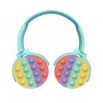 12m Bluetooth Wireless Headphones Silicone Pop Toy Colorful Lovely Headset Girls for sale