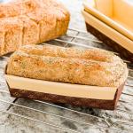 Kraft greaseproof paper bread baking pans color printing custom paper baking pan paper bakeware loaf pan for sale