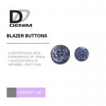 Large Blazer Coat Buttons With Needle Detector Test For Casual Wear & Suit for sale
