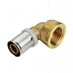 Tubomart Wholesale Multilayer Press Fitting 16-32mm Yellow PEX Fittings Gas PEX Press Fitting For PE Gas System for sale