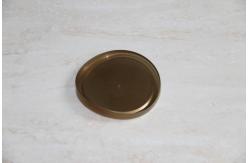 China Eco friendly brown food grade plastic PE lid with customized logo embossing supplier