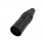 6-Pin XLR Audio Video Connectors Durable Indoor XLR Connectors with IP40 Protection Class for sale