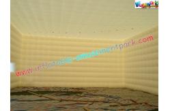 China White Inflatable Party Tent , Inflatable Cube Marquee For Exhibition supplier