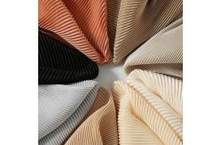 China dyeing Draped Mercerized 100% Polyester Plisse Pleated Fabric supplier