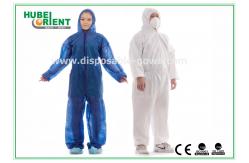 China Approved ISO/CE Hooded Disposable Protective Coverall With Elastic Wrist / Ankle / Waist supplier