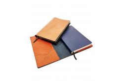 China Leather Hardcover Writing Journal Notebook A5 Size With Elastic Band Closure supplier