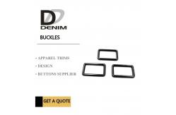 China Durable Nickle Free Solid Brass D Rings , Square Gumental Rings For Handbag supplier