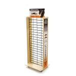 Classical Gridwall Display Racks Double Sided Free Standing Grid Wall With Wheels for sale
