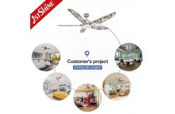 China 56 Inch Ceiling Fan with Dimmable LED Lighting and 5 ABS Plastic Blades supplier