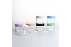 China PETG 20g Empty Plastic Cosmetic Containers Lip Balm Eyeshadow With Sealing Disc supplier