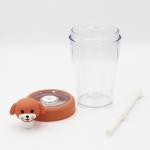 BPA Free Reusable Straw Water Bottle Transparent For Lady Children for sale