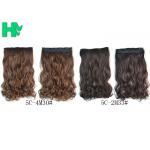 16 Inch Curling Synthetic Hair Extensions Clip In Tangle Free For Lady for sale