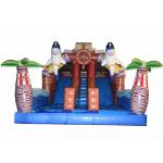 Pirate Themed Dolphins Commercial Inflatable Water Slides For Rental In Amusement Park Inflatable Pirate Dry Slide for sale