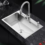 Metal Stainless Steel Hand-Made Sink For Household Kitchens for sale