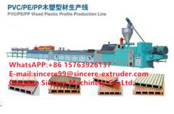 China WPC Wood Plastic Composites Decoration Profile Making Machine supplier