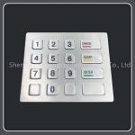 Dust Resistant 16 Key Keypad , Stainless Steel Vending Machine Keypad for sale