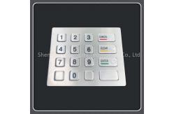 China Dust Resistant 16 Key Keypad , Stainless Steel Vending Machine Keypad supplier