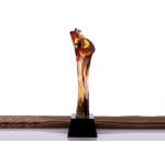 Classical Pillar Shape Custom Made Trophy , Colored Glaze Award Cups Trophies for sale