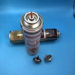Cigarette Lighter Gas Refill Connection Valve with Plastic and Metal Stem Material