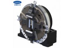 China Higher Rotating Precision Four Jaw Pneumatic CNC Chuck For Pipe Cutting Machine supplier