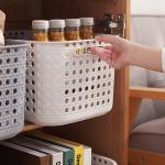 Eco Friendly Small Rectangular Plastic Baskets Stationery Organiser