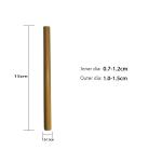 Eco Friendly Smoothie Bamboo Drinking Straws BPA Free 15cm for sale